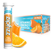 Zipfizz Orange Cream tubes ready for on-the-go energy and hydration.