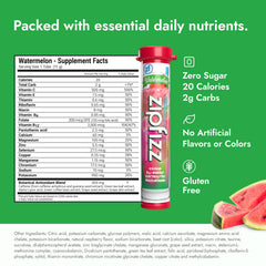 Zipfizz Watermelon glass of hydration showing refreshing flavor and quick electrolyte support.