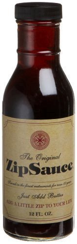 ZipSauce Original 12oz glass bottle with pour spout for precise seasoning