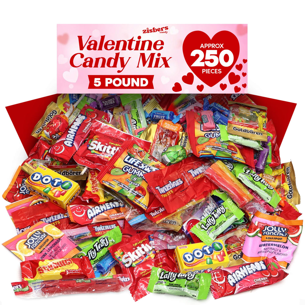Zisbers bulk candy variety pack 5-pound for classroom rewards and party snacks.