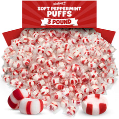 Zisbers Soft Peppermint Puffs bag full view for bulk party favors