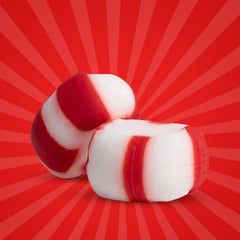 Zisbers Soft Peppermint Puffs close-up highlighting light, airy candy texture
