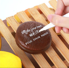ZJSJSPGS edible metallic markers in black for bold outlines on desserts.