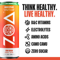 ZOA Mango Splash held by an athlete for on-the-go hydration