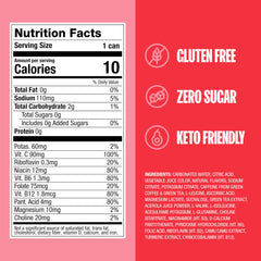 ZOA Strawberry Watermelon cans in a pack, ready for on-the-go energy.