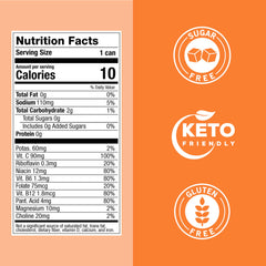 ZOA Wild Orange bottle tilt highlights green tea caffeine for natural daytime energy.
