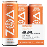 ZOA Wild Orange can front shows sugar-free energy with electrolytes for active days.