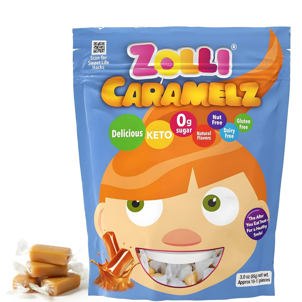 Zolli Caramelz creamy caramel melt glides in the mouth with no sticky residue