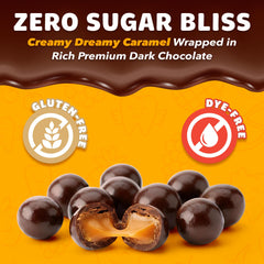 Zolli Caramelz keto-friendly caramel close-up inspires mindful snacking.