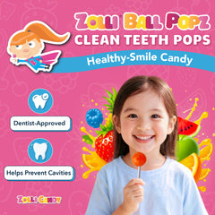Zollipops Ball Popz strawberry pack, dairy-free and gluten-free treat for families.