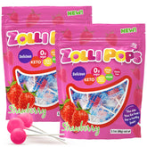 Zollipops clean teeth pops packaging, ideal for on-the-go sugar-free snacking.