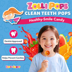 Zollipops dye-free lollipops with natural fruit flavors, safe for kids and adults.