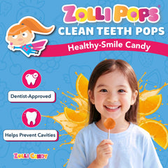 Zollipops fruity flavor with xylitol and stevia after meals