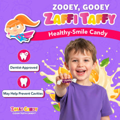 Zollipops Zaffi Taffy Orange Cream classroom snack option.