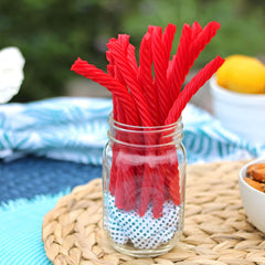 ZompoZ Raspberry flavored licorice offering a fruity twist for snacks.