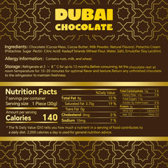 Zorentique kunafa-inspired chocolate with crunchy strands, ideal for celebrations