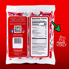 Zotz fizzy candy close-up, assorted fruit flavors for retro snacking