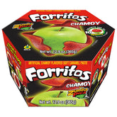 Zumba Pica Forritos Chamoy apple-wrap packaging with individually wrapped portions for freshness.