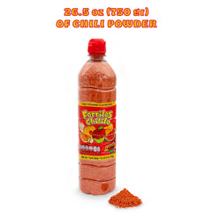 Zumba Pica Forritos chili powder on fruits showcases tangy spice for fruit pairings.