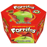 Zumba Pica Forritos tamarind cover on apples shows a flavorful fruit coating