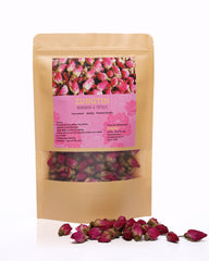 Zungtin dried rose buds as tea ingredient with floral aroma