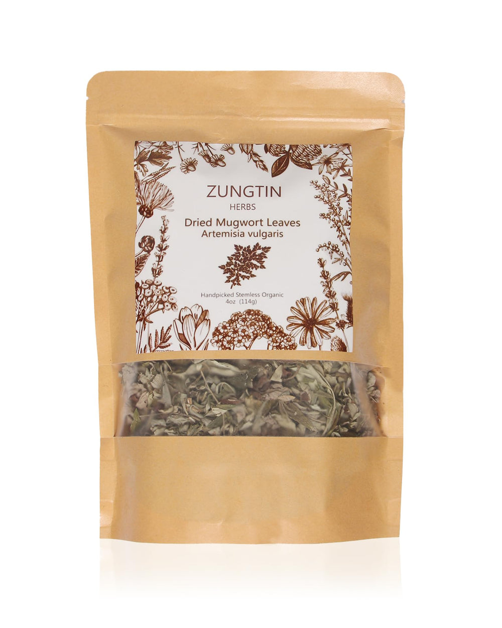 Zungtin mugwort leaves closeup for premium aroma and quality