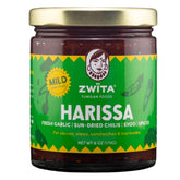 Zwïta Mild Harissa 6oz bottle, heat-free depth for everyday cooking.