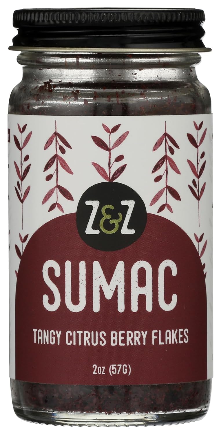 Z&Z Sumac spice bottle front, authentic Turkish flavor for marinades