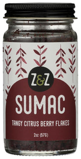 Z&Z Sumac spice bottle front, authentic Turkish flavor for marinades