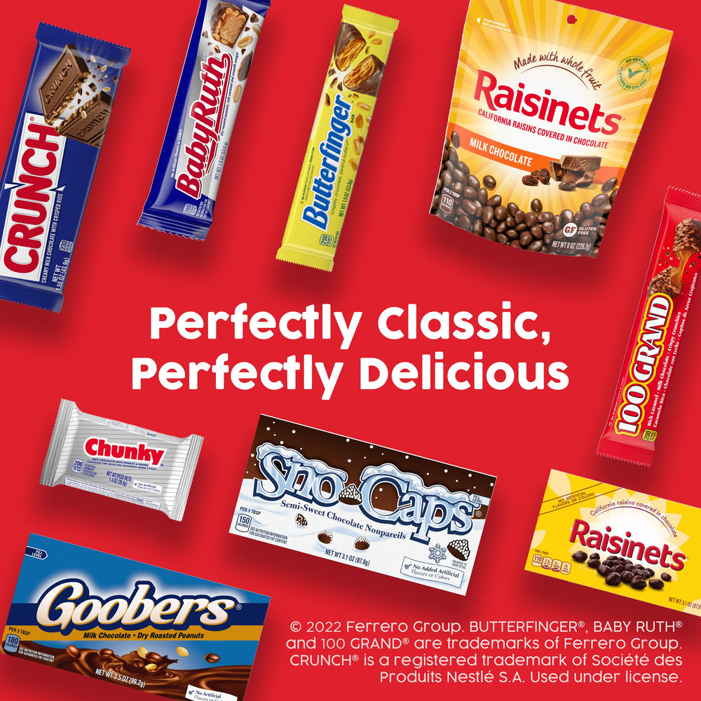 Bulk 36-count box of 100 Grand bars for celebrations.