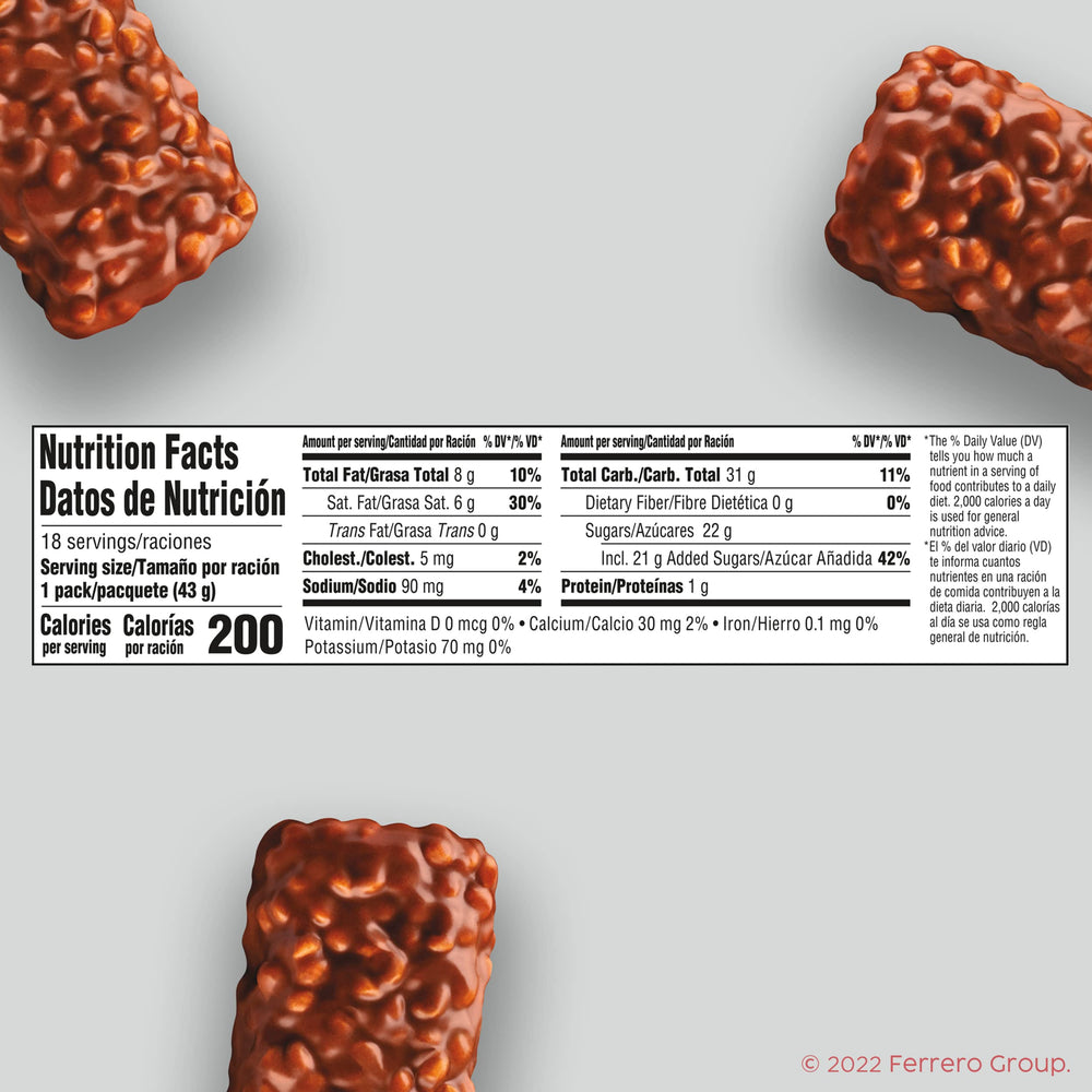 100 Grand fullsize bar individually wrapped for freshness and on-the-go snacking.