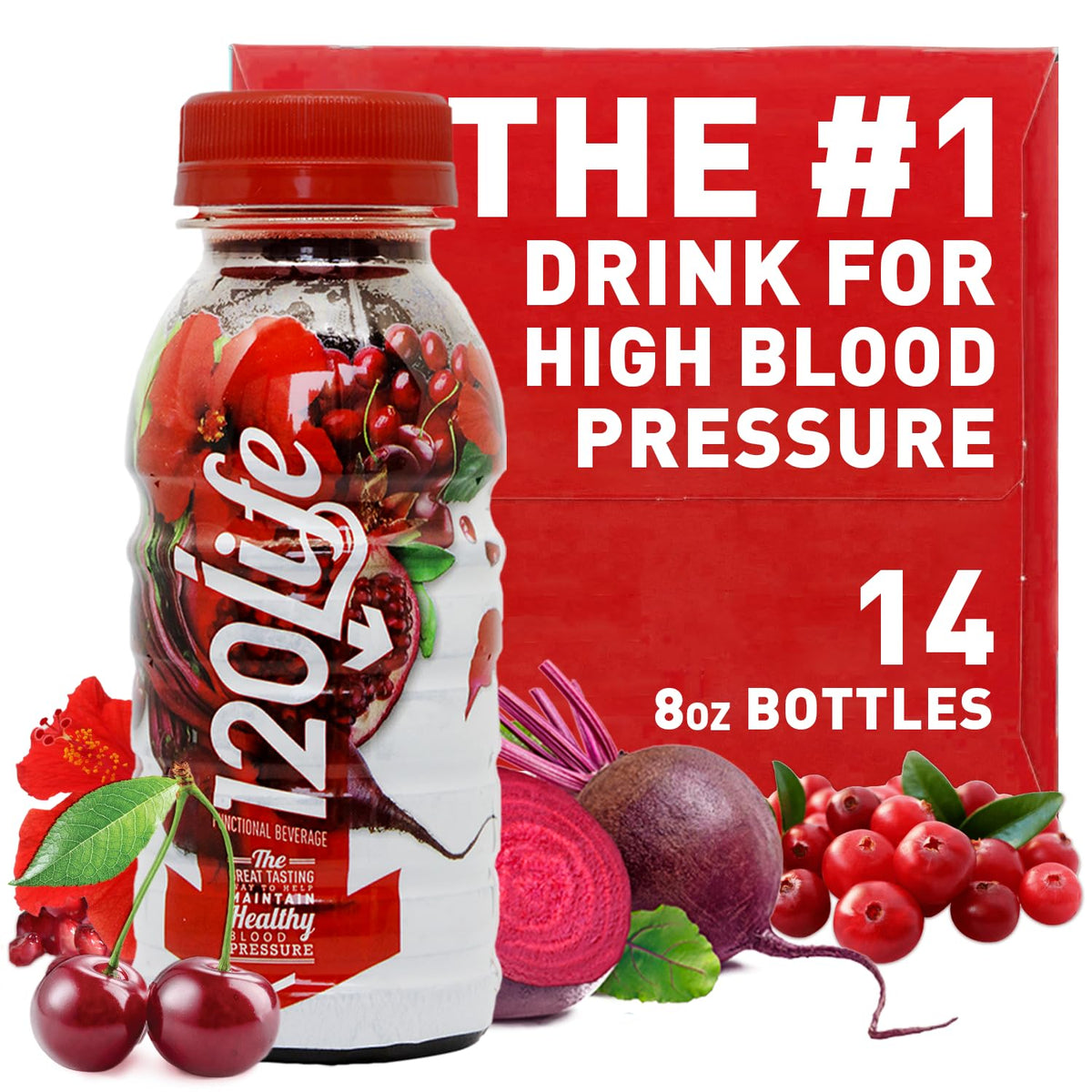 120LIFE Beet Root Juice bottle shows a vibrant daily wellness beverage for energy.