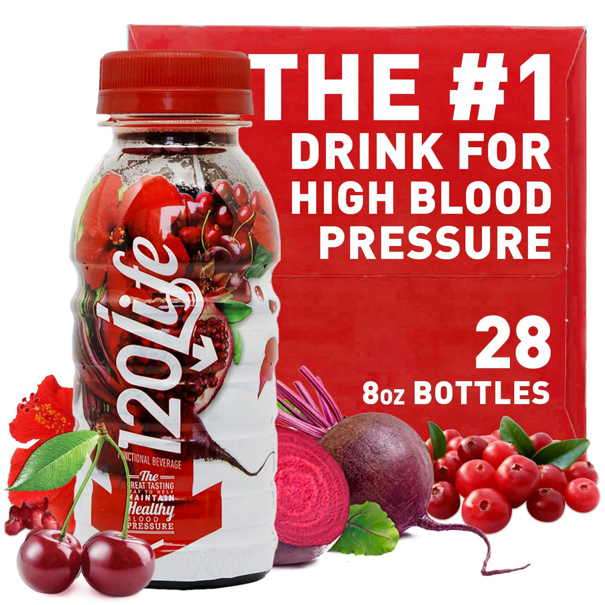 120LIFE Blood Pressure Support bottle shown for daily wellness ritual