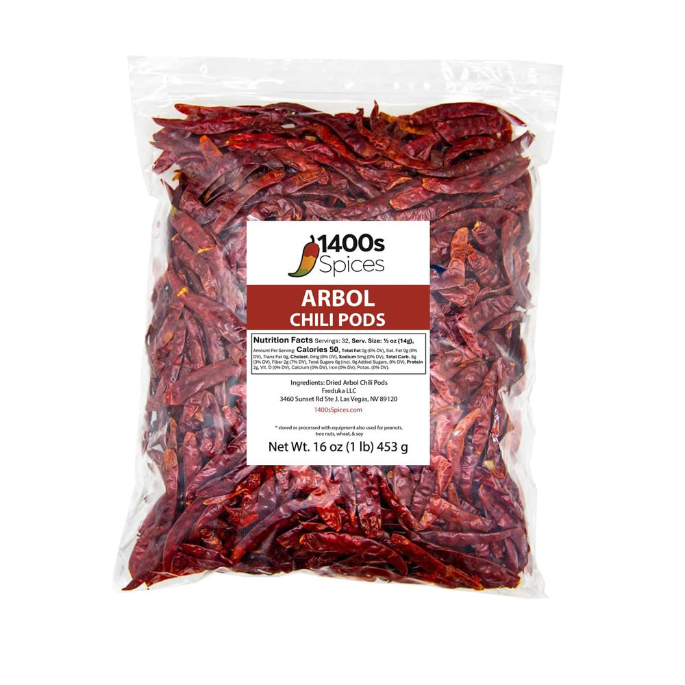 1400s Spices arbol chili whole pod for authentic Mexican flavor