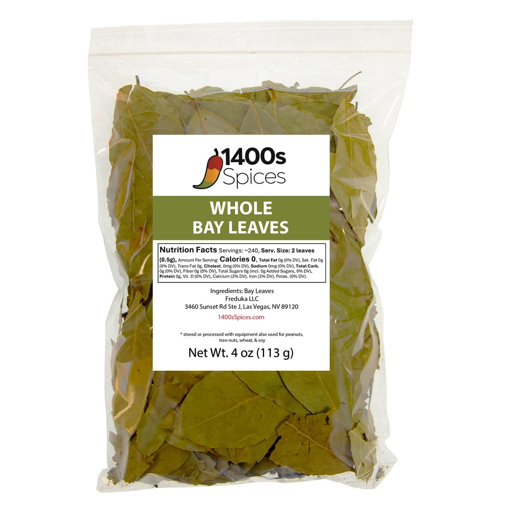 1400S Spices bay leaves semi-selected pack adds authentic aroma to soups