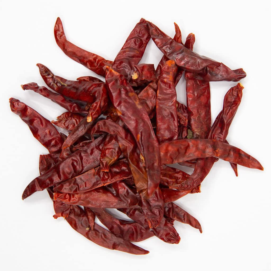 1400S SPICES chile de arbol peppers ready for cooking, ideal for marinades and hot sauces.