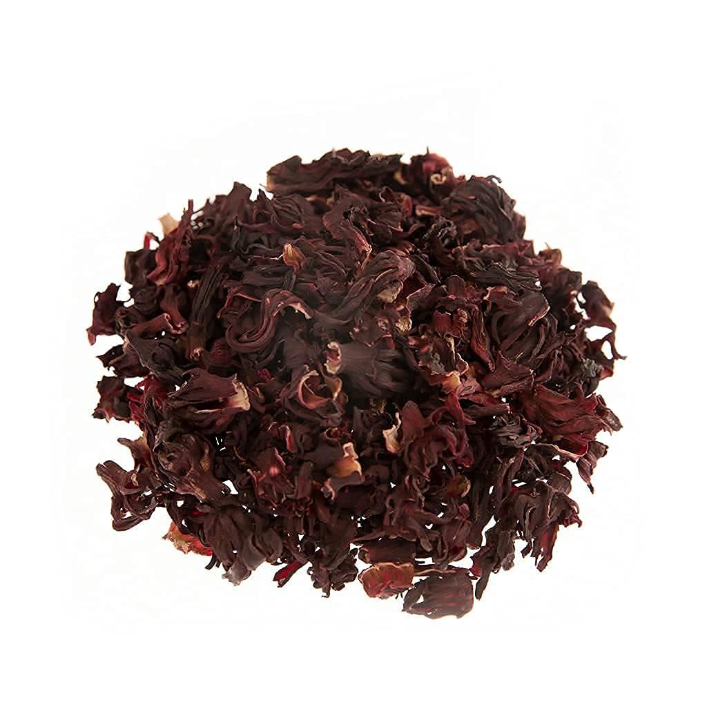 1400S SPICES Hibiscus petals for hot tea blends with vivid color and fragrance.