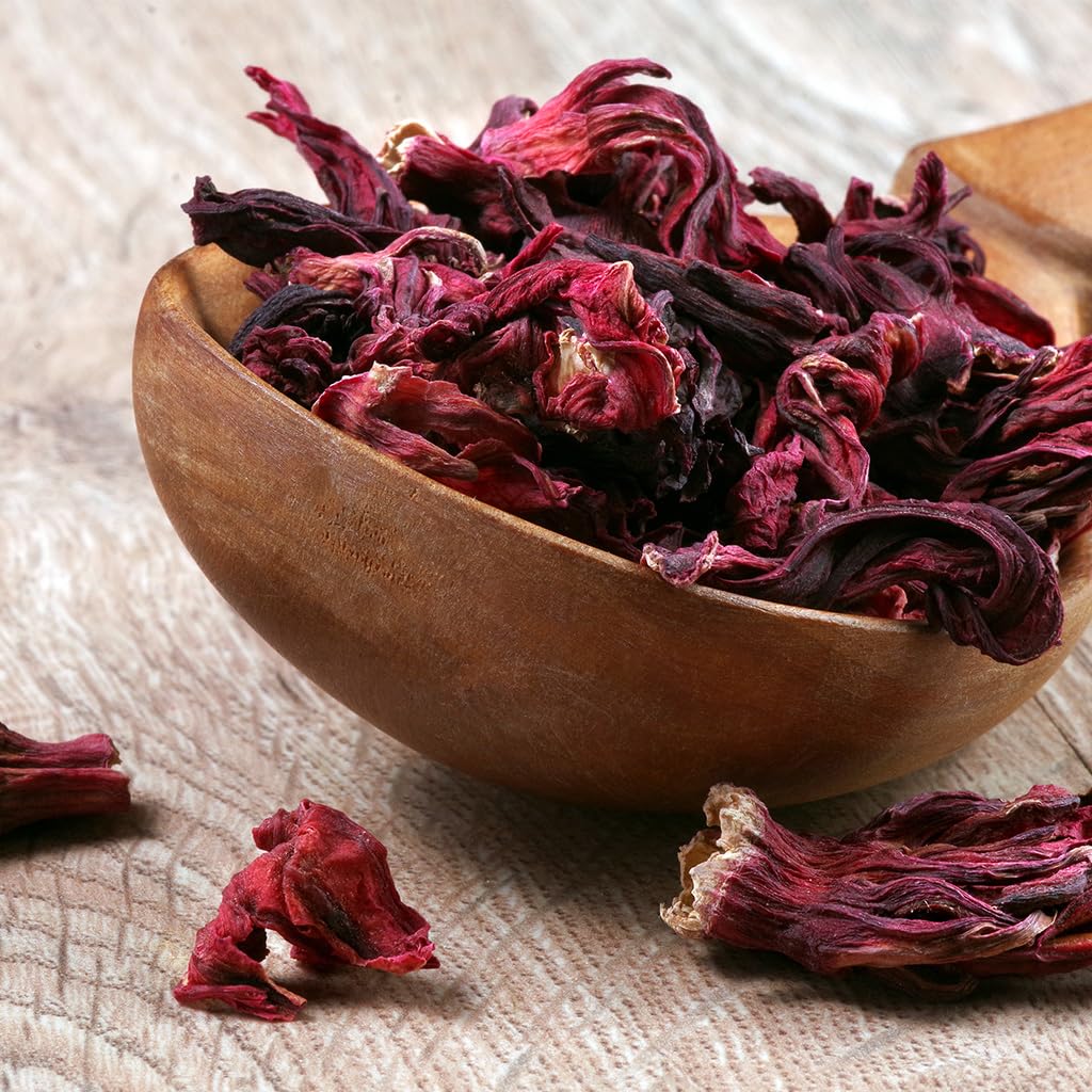 Hibiscus tea flowers by 1400S SPICES add aroma to beverages and desserts