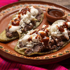 Rehydrated Morita chipotle peppers blended into a rich sauce for beef, chicken, or pork.