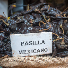 1400S SPICES Pasilla Negro Chilaca chiles for mole and enchiladas with depth.