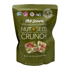 180 Snacks Nut and Seed Crunch bag front showing a crunchy, on-the-go snack mix.