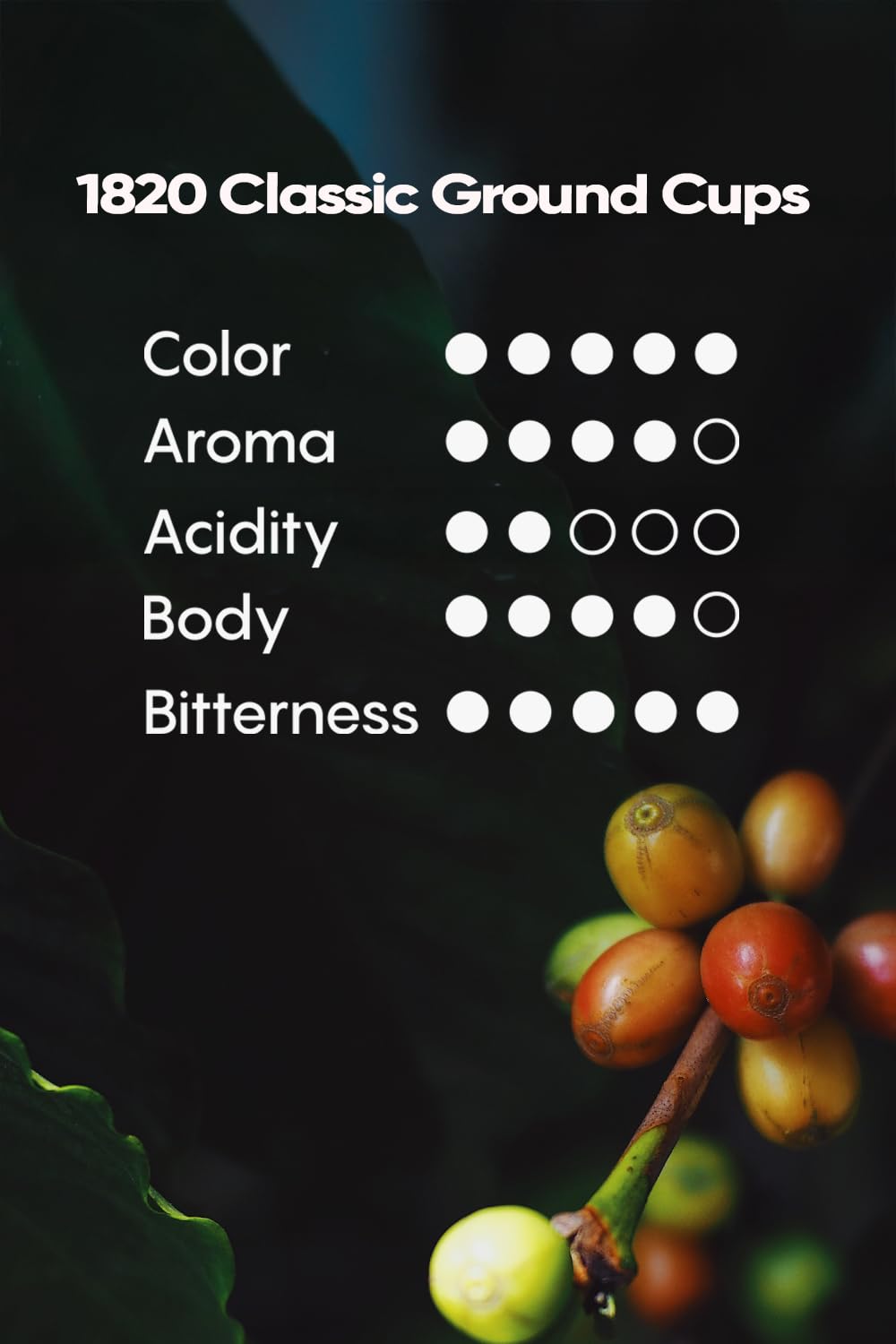 Café 1820 Classic dark roast beans display rich color