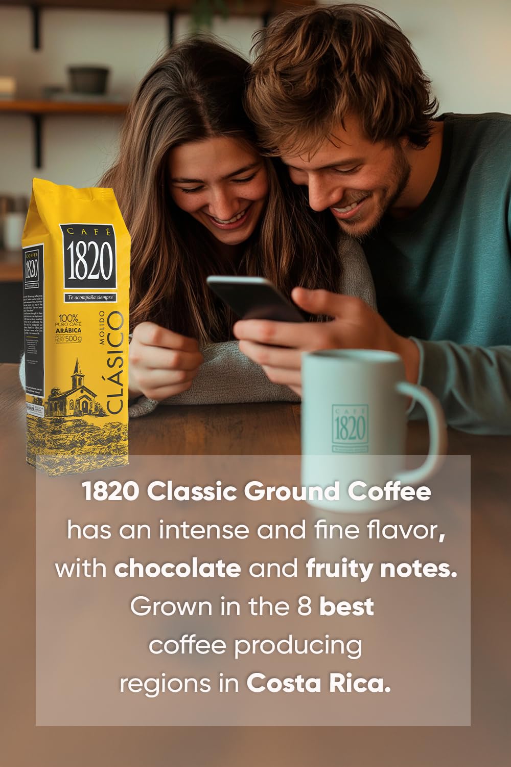 Café 1820 Costa Rica high-altitude beans reveal vibrant body