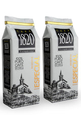 1820 Special Reserve coffee beans close-up, premium aroma and flavor