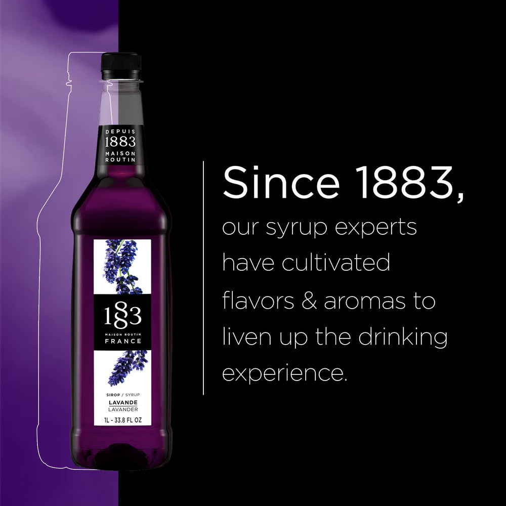 Latte with 1883 Lavender Syrup creation showcasing aroma and sweetness