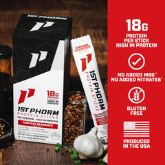 1st Phorm Meat Sticks Individually wrapped for on-the-go snacking.