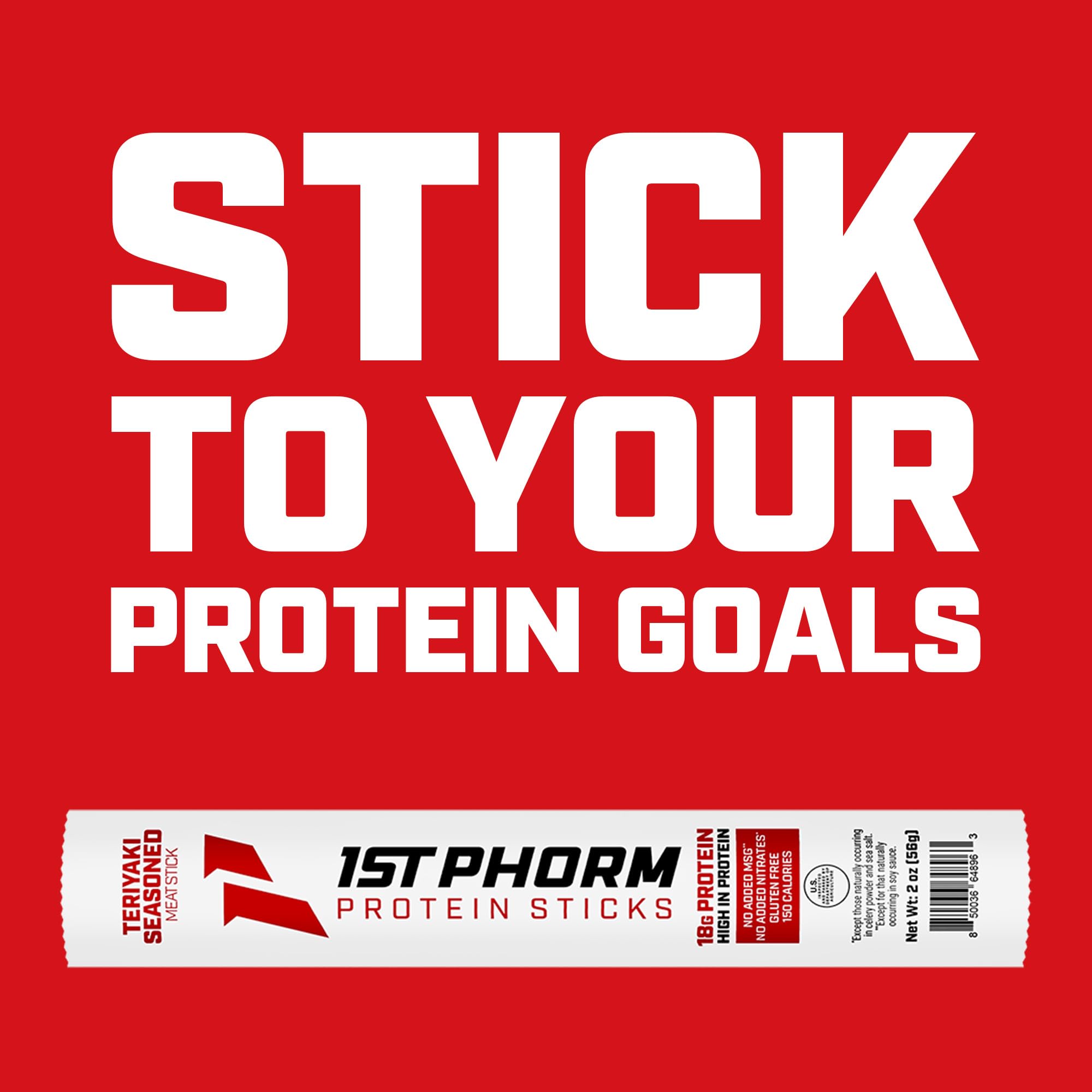 1st Phorm Meat Sticks on-the-go travel box 15-count.