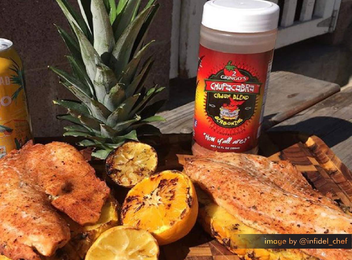2 Gringos Chupacabra Cajun seasoning on gumbo base enhances depth