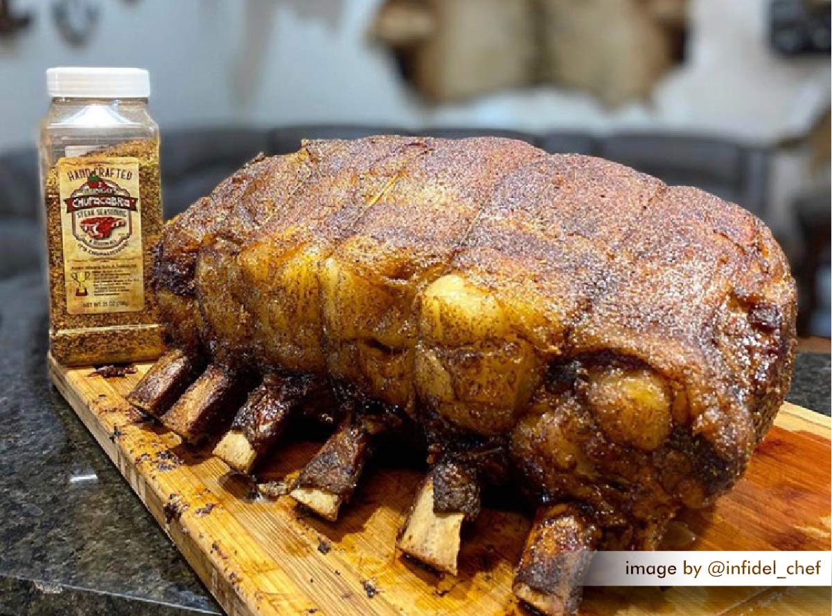 2 Gringos Chupacabra seasoning in a kitchen scene with prep and aroma