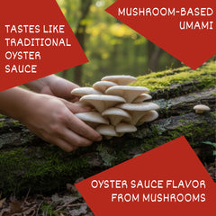 Close-up of 24Vegan Oyster Sauce label with gluten-free badge